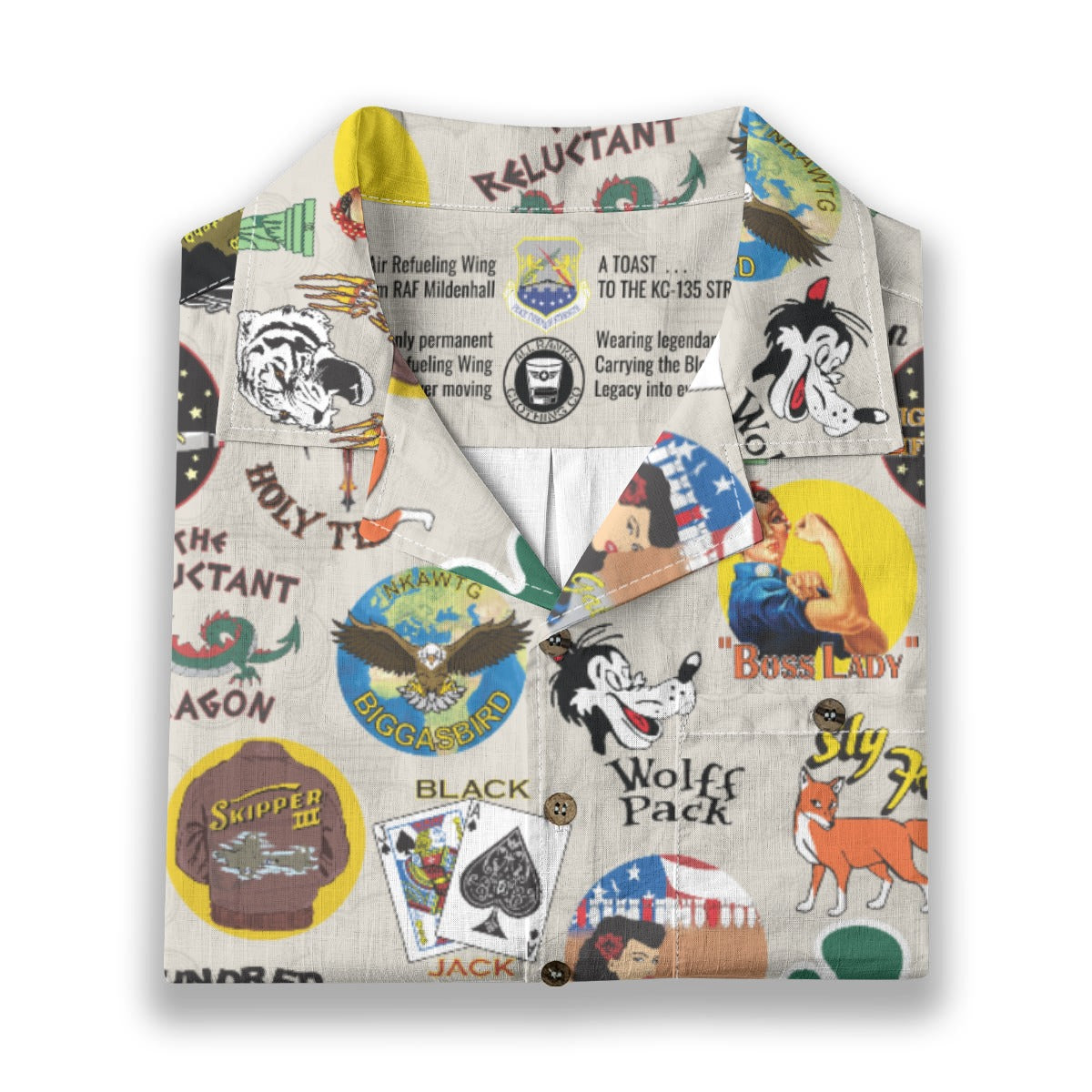 All-Over Print Men's Casual Hawaiian Short Sleeve Shirt | 125GSM Cotton