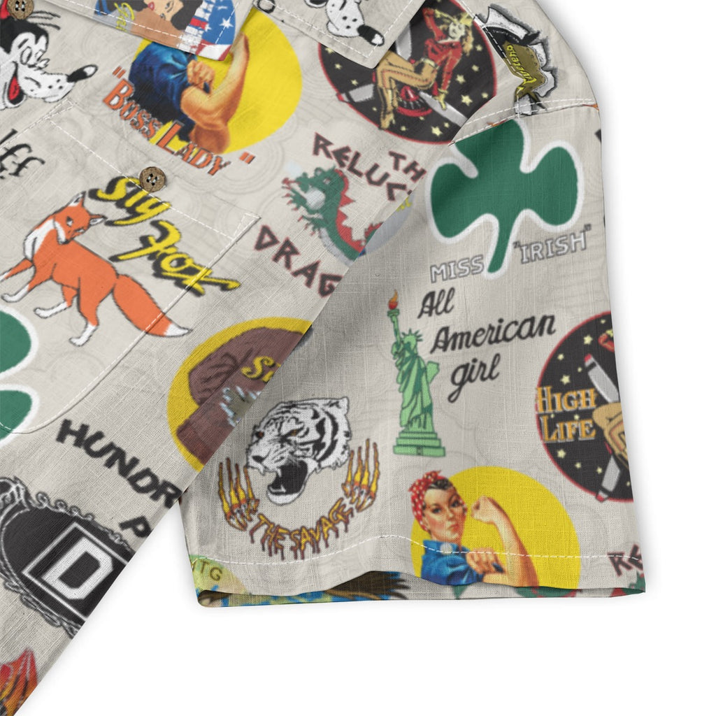 All-Over Print Men's Casual Hawaiian Short Sleeve Shirt | 125GSM Cotton