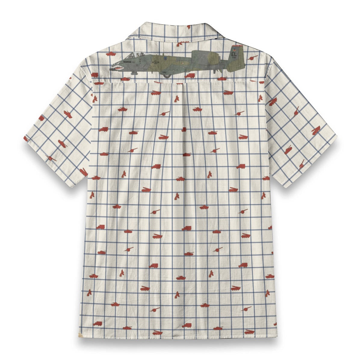 All-Over Print Men's Casual Hawaiian Short Sleeve Shirt | 140GSM Slub Cotton