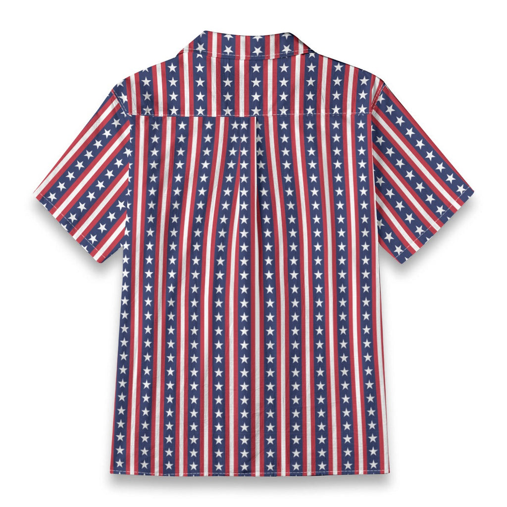 All-Over Print Men's Casual Hawaiian Short Sleeve Shirt | 140GSM Slub Cotton