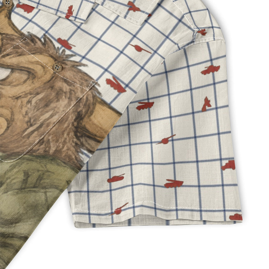 All-Over Print Men's Casual Hawaiian Short Sleeve Shirt | 140GSM Slub Cotton