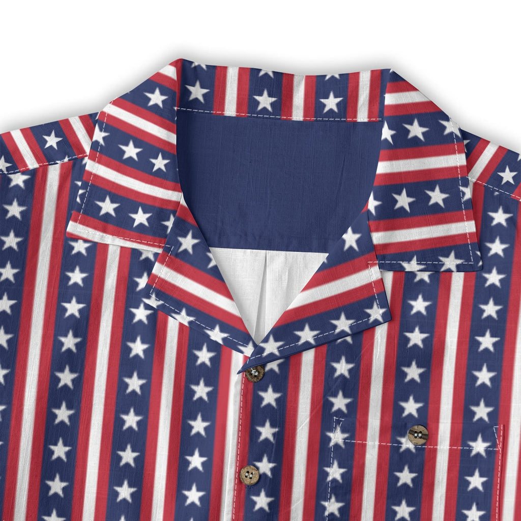 All-Over Print Men's Casual Hawaiian Short Sleeve Shirt | 140GSM Slub Cotton