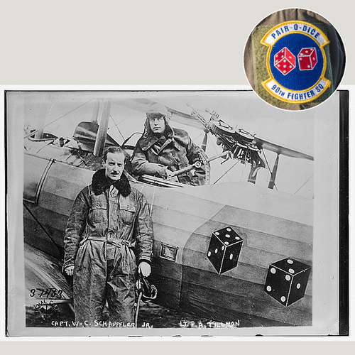 90th Pair-o-Dice Insignia